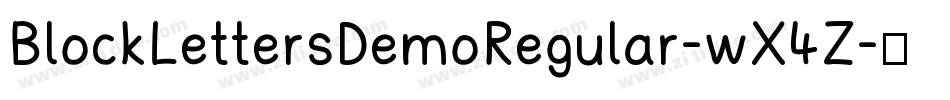 BlockLettersDemoRegular-wX4Z字体转换