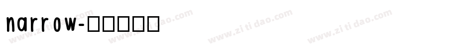 narrow字体转换