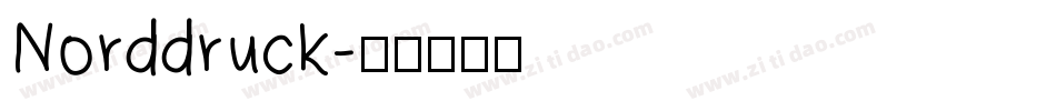 Norddruck字体转换