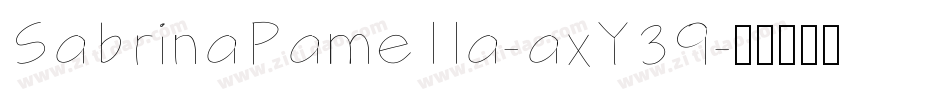 SabrinaPamella-axY39字体转换