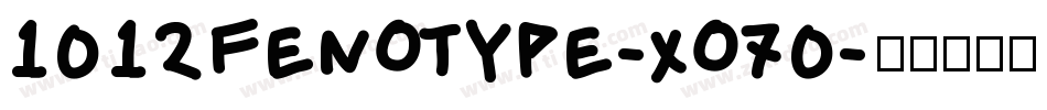 1012Fenotype-xo70字体转换