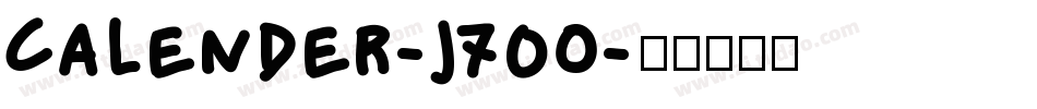 Calender-j70O字体转换