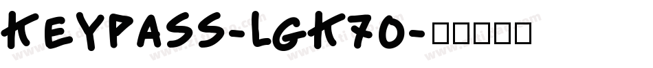 Keypass-lgK70字体转换