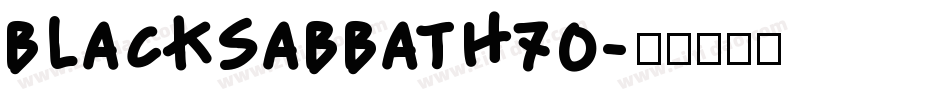 blacksabbath70字体转换