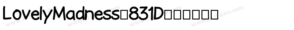 LovelyMadness-831D字体转换