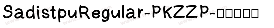 SadistpuRegular-PKZZP字体转换