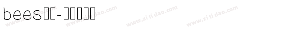 bees字体字体转换