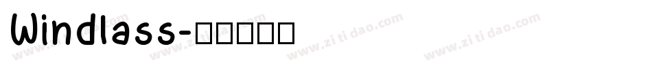 Windlass字体转换