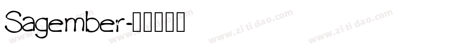 Sagember字体转换