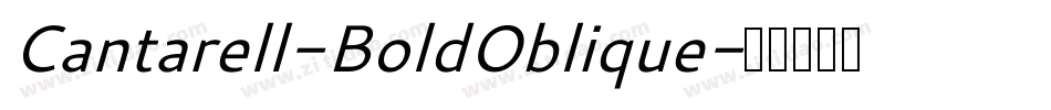 Cantarell-BoldOblique字体转换