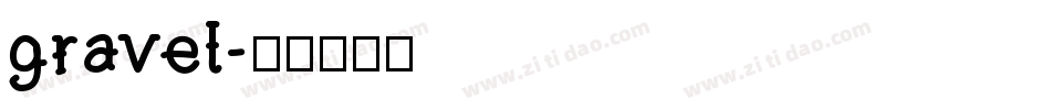 gravel字体转换