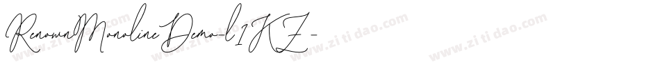 RenownMonolineDemo-l1KZ字体转换
