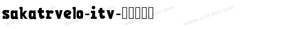Sakatrvelo-ITV字体转换