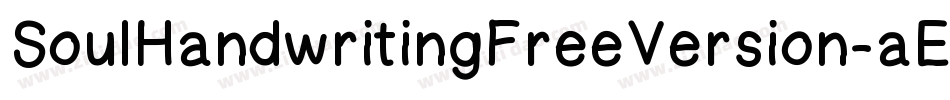 SoulHandwritingFreeVersion-aER5字体转换