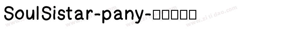 SoulSistar-pany字体转换