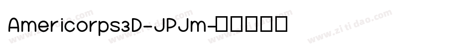 Americorps3D-JPJm字体转换