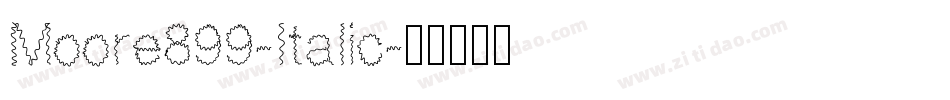Moore899-Italic字体转换