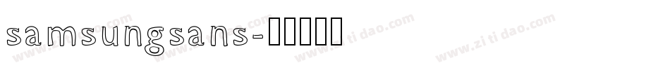 samsungsans字体转换