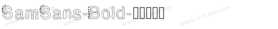 SamSans-Bold字体转换