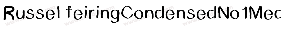 RusselfeiringCondensedNo1Medium-jJxy字体转换