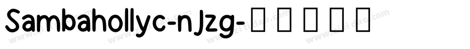 Sambahollyc-nJzg字体转换