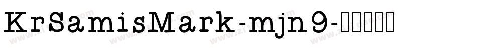 KrSamisMark-mjn9字体转换