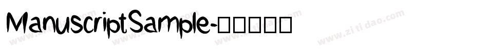 ManuscriptSample字体转换