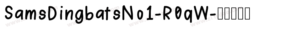 SamsDingbatsNo1-R0qW字体转换