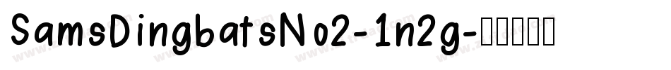 SamsDingbatsNo2-1n2g字体转换