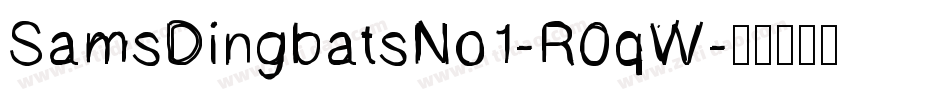 SamsDingbatsNo1-R0qW字体转换