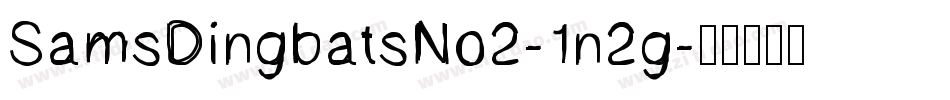 SamsDingbatsNo2-1n2g字体转换