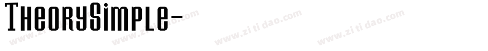 TheorySimple字体转换