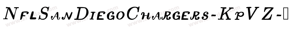 NflSanDiegoChargers-KpVZ字体转换