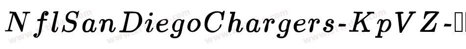 NflSanDiegoChargers-KpVZ字体转换