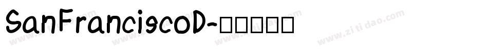 SanFranciscoD字体转换