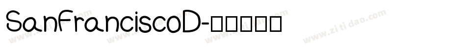 SanFranciscoD字体转换