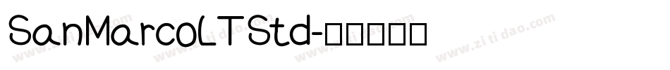 SanMarcoLTStd字体转换