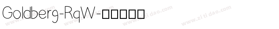 Goldberg-RqW字体转换
