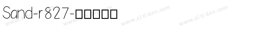 Sand-r827字体转换