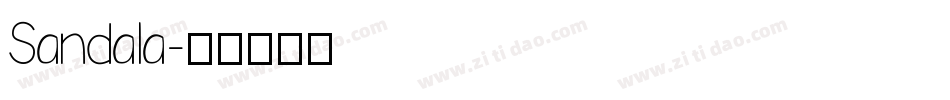 Sandala字体转换
