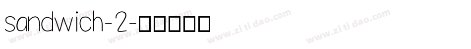sandwich-2字体转换