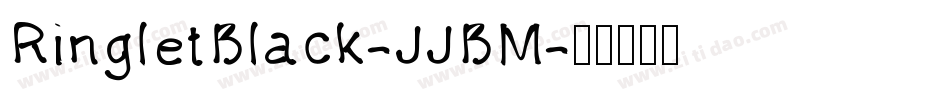 RingletBlack-JJBM字体转换