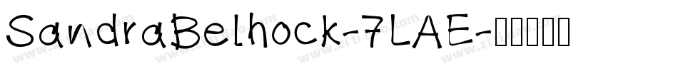 SandraBelhock-7LAE字体转换