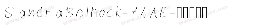 SandraBelhock-7LAE字体转换