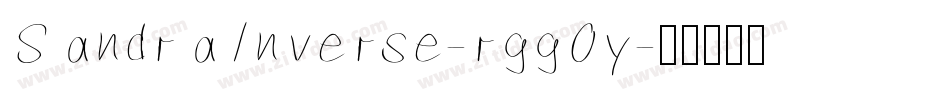 SandraInverse-rggOy字体转换