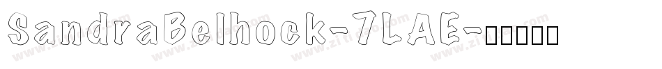 SandraBelhock-7LAE字体转换