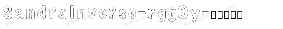 SandraInverse-rggOy字体转换