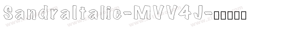 SandraItalic-MVV4J字体转换