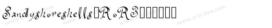 Sandyshoreshells-RoR3字体转换