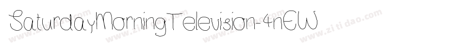 SaturdayMorningTelevision-4nEW字体转换